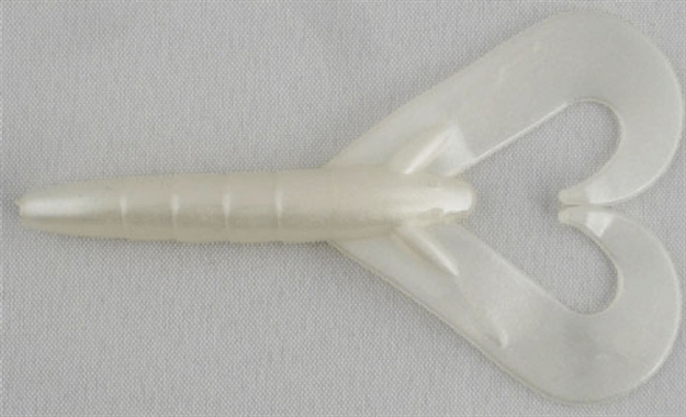 Picture of Missile Baits Twin Turbo Twin Tail Bait, 3.3", Pearl White