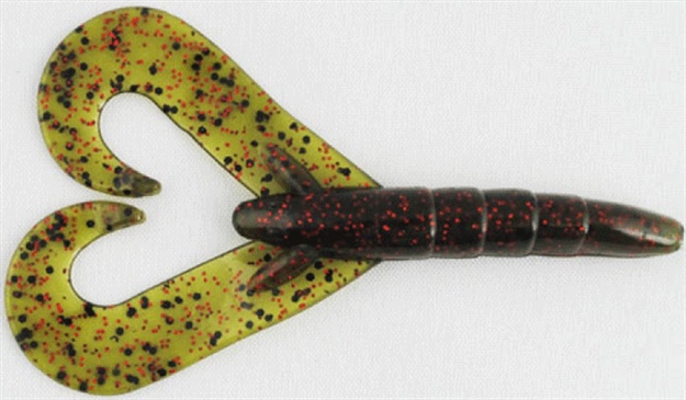 Picture of Missile Baits Twin Turbo Twin Tail Bait, 3.3", Watermelon Red