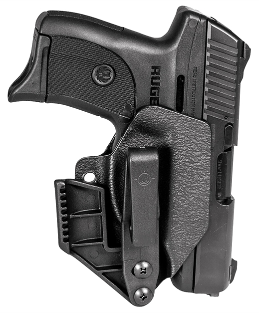Picture of  Mission First Tactical H2ruec9aiwbm Minimalist Holster Iwb Black Polymer Belt Clip Fits Ruger Ec9/Ec9s/Lc9/Lc9s Ambidextrous