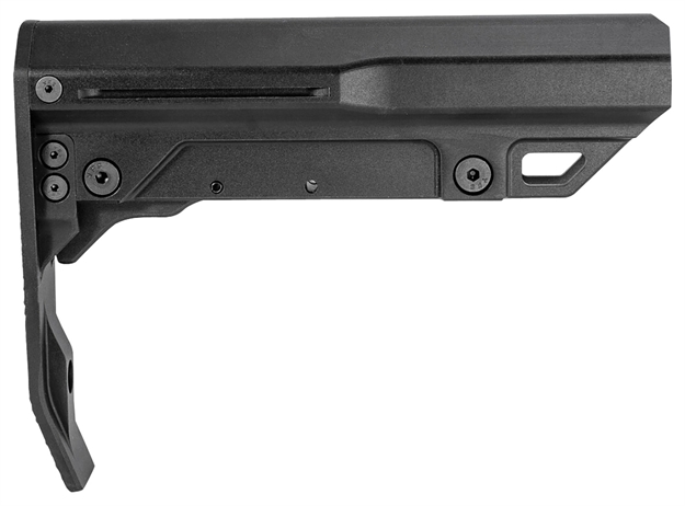 Picture of Mission First Tactical Bmsmilmtlbl Battlelink Minimalist Mil-Spec Stock Black Aluminum For Ar-15 Mil-Spec Buffer Tubes BMSMIL-MTL-BL 814002026650