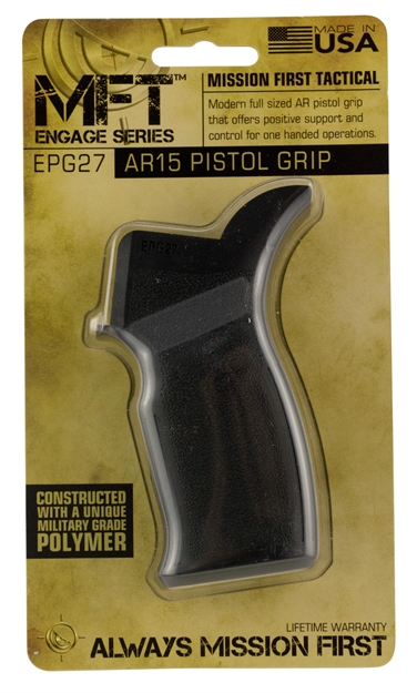 Picture of  Mission First Tactical Epg27 Engage Pistol Grip Black Polymer For Ar-15, M4, M16, HK 416 814002020665
