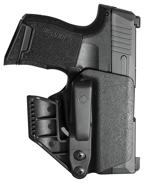 Picture of  Mission First Tactical H2sg365aiwbm Minimalist Holster Iwb Black Polymer Belt Clip Fits Sig P365/P365xl Ambidextrous 814002023000