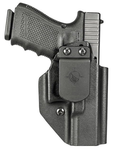 Picture of Mission First Tactical Hgl19aiwbabl Appendix Holster Iwb/Owb Black Polymer Belt Clip Fits Glock 19/23/44 Ambidextrous HGL19AIWBA-BL 814002022126