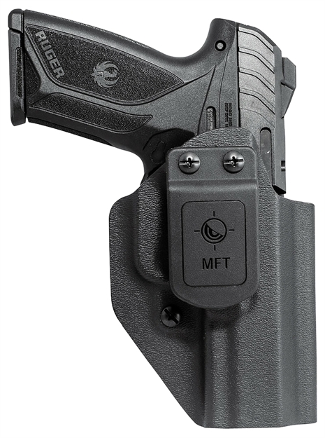 Picture of Mission First Tactical Hrusec9aiwbabl Appendix Holster Iwb/Owb Black Polymer Belt Clip Fits Ruger Security-9 Ambidextrous HRUSEC9AIWBA-BL