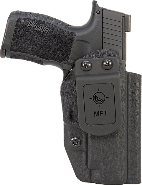 Picture of Mission First Tactical Hsig365xlaiwba Appendix Holster Iwb Black Polymer Fits Sig P365 XL Belt Clip Ambidextrous HSIG365-XLAIWBA-BL
