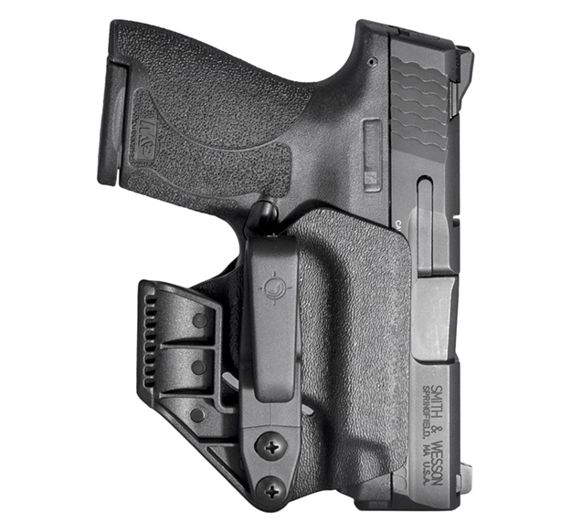 Picture of  Mission First Tactical H2swshaiwbm Minimalist Holster Iwb Black Polymer Belt Clip Fits S&W M&P Shield 2.0 9/40/Shield Plus/Shield 1.0 9/40 Ambidextrous 814002023017