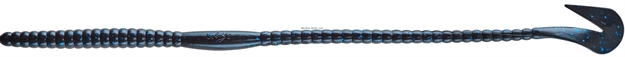 Picture of Mister Twister 12" Mag Buzz Worm Black/Blue Flk 5Pk