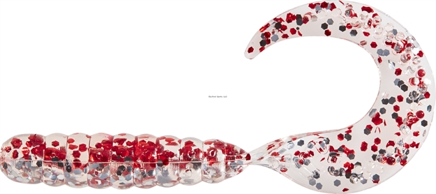 Picture of Mister Twister 3.5" Platinum Curly Tail Gen 2 Clr/Clr Red Flk/Clr Slv Flk 12Pk