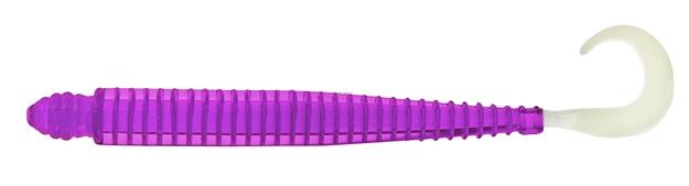 Picture of Mister Twister 4" Ringworm 10/Pk Purple/White TL