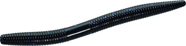 Picture of Mister Twister Comida W/Salt Worm, 5" Black/ Blue Flake 10/Pack