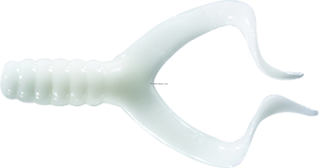 Picture of Mister Twister Double Tail Grub, 2", White, 6/Pack