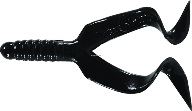 Picture of Mister Twister Double Tail Grub, 4", Black, 10/Pack