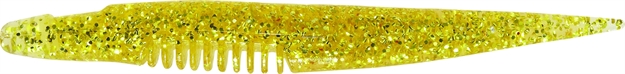 Picture of Mister Twister Exude D.A.R.T., 4 1/4", Clear/Gold Flake, 8/Bag