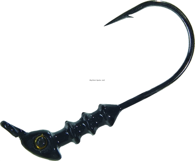 Picture of Mister Twister Exude Saltwater Jighead, 1/4 Oz, Black, 4/Pack