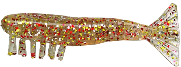 Picture of Mister Twister Exude Shrimp Lure, 3 3/4", Natural Shrimp, 6/Bag