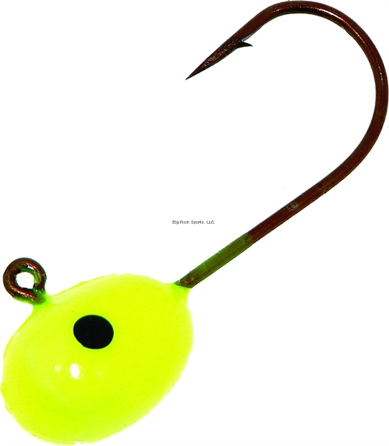 Picture of Mister Twister Floating Jighead, SZ 4 Hook, Chartreuse, 4/Pouch