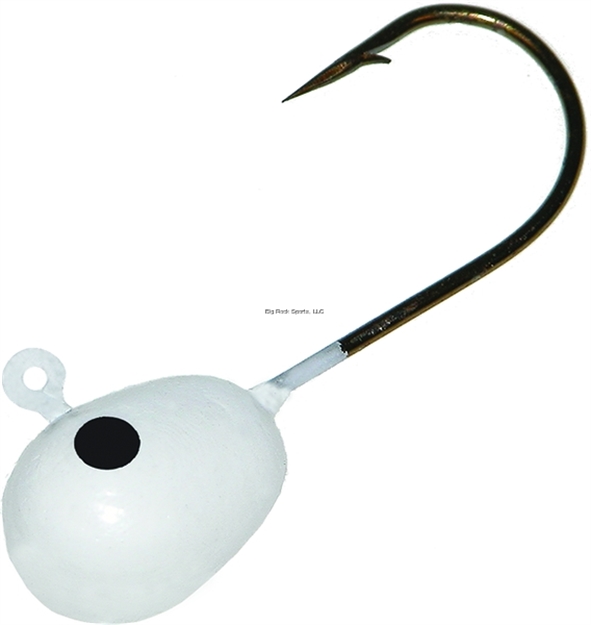 Picture of Mister Twister Floating Jighead, SZ 4 Hook, White, 4/Pouch
