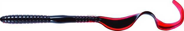 Picture of Mister Twister Hang 10, 10" Worm Red Black Core 10/Pack