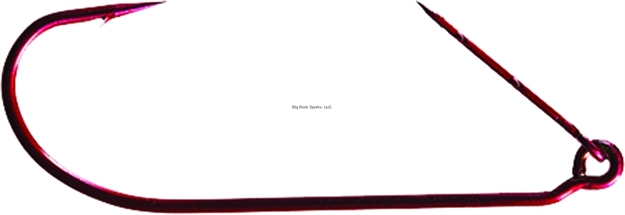 Picture of Mister Twister Keeper Hook, Size 3/0, Weedless, Worm, Red, 7 Per Pouch