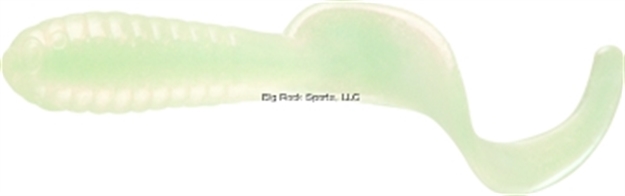Picture of Mister Twister Lil' Bit Curly Tail Grub, 1", White Pearl, 20/Pack