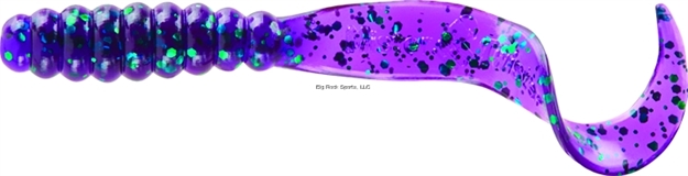 Picture of Mister Twister Meeny Curly Tail Grub, 3", Junebug, 20/Pack