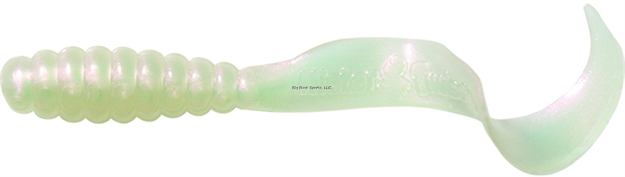 Picture of Mister Twister Meeny Curly Tail Grub, 3", White, 20/Pack