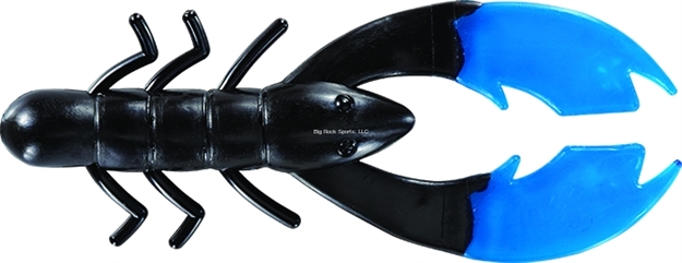 Picture of Mister Twister Poc'it Craw, 3.5" Black/Blue 9/Pack