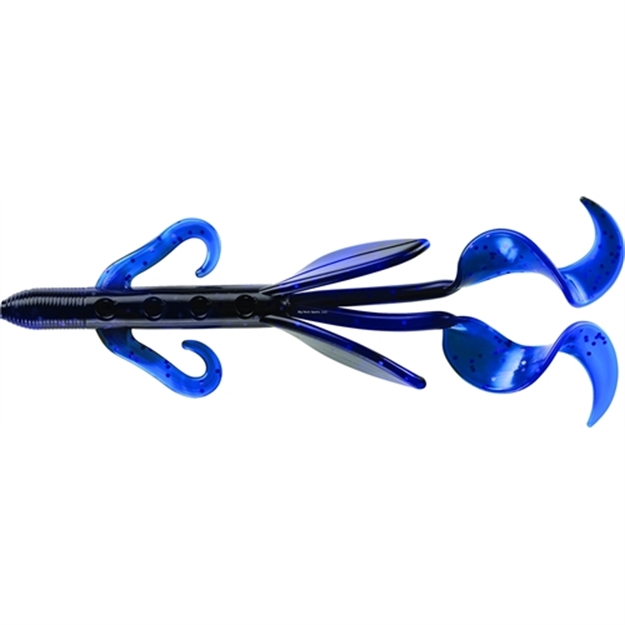 Picture of Mister Twister Poc'it Hawg Raiser W/Curly Tails, 5" Hematoma 7/Pack