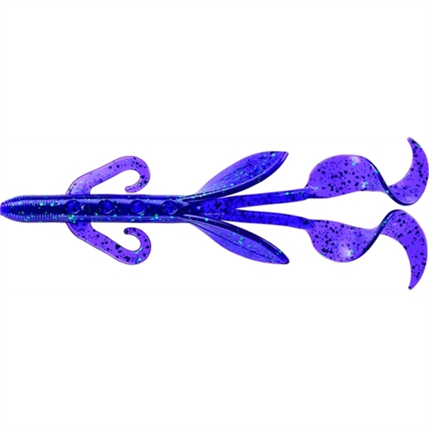 Picture of Mister Twister Poc'it Hawg Raiser W/Curly Tails, 5" Junebug 7/Pack