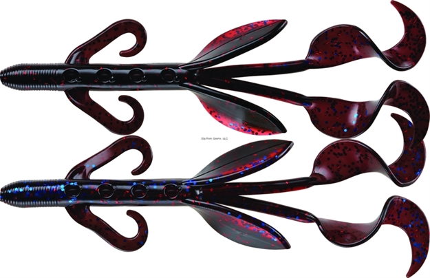 Picture of Mister Twister Poc'it Hawg Raiser W/Curly Tails, 5"Red River Special 7/Pack