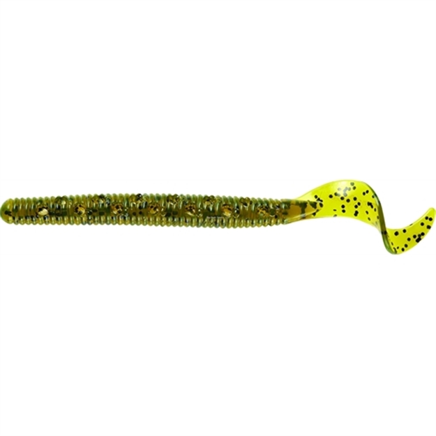 Picture of Mister Twister Poc'it Phenom Curly Tail Worm, 5" Watermelon Seed 9/Pack