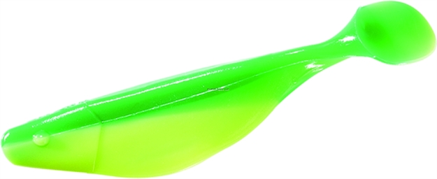 Picture of Mister Twister Sassy Shad Swimbait, 3", 1/4 Oz, Chart Pearl/Green Back, 10/Pack