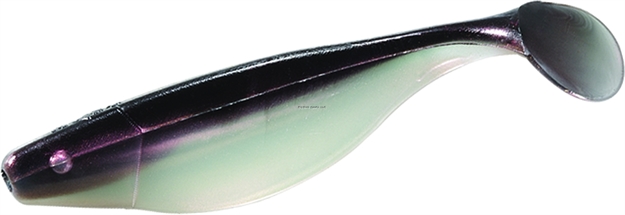 Picture of Mister Twister Sassy Shad Swimbait, 4", 3/8 Oz, White Pearl/Black Back, 10/Pack