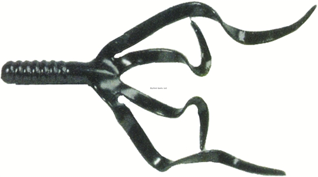 Picture of Mister Twister Split Double Tail, 4", Black, 10/Pack