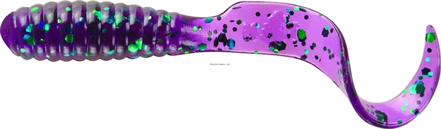 Picture of Mister Twister Teenie Curly Tail Grub, 2", Junebug, 20/Pack