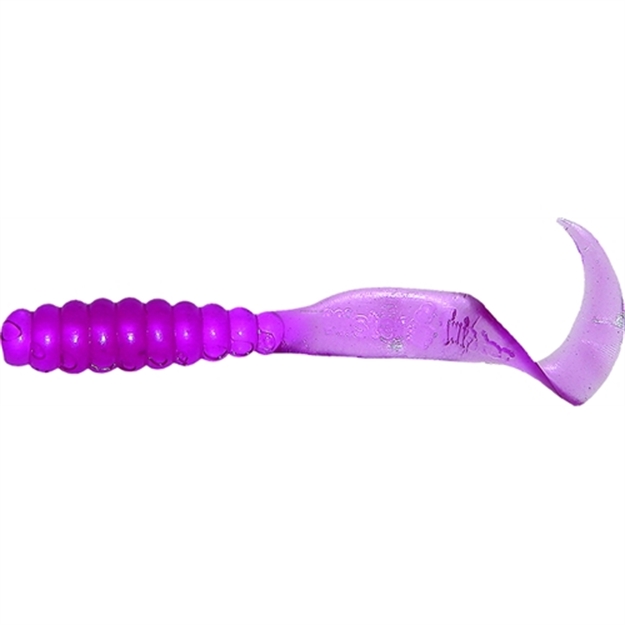 Picture of Mister Twister Teenie Curly Tail Grub, 2", Purple, 20/Pack