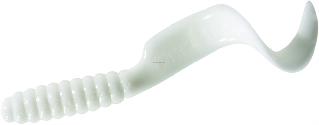 Picture of Mister Twister Twister Tail Grub, 4", White, 20/Pack