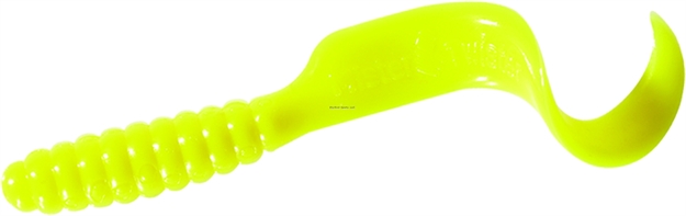 Picture of Mister Twister Twister Tail Grub, 4", Yellow, 20/Pack