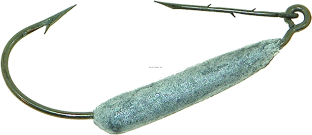 Picture of Mister Twister Weighted Keeper Hook, Size 4/0, 1/4 Oz, Weedless, Worm, Bronze, 4 Per Pouch