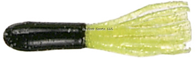 Picture of Mizmo Specs Crappie Tube, 1 1/2", Black/Chartreuse, 15/Pack