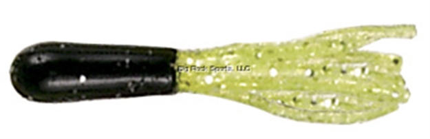 Picture of Mizmo Specs Crappie Tube, 1 1/2", Black/Chartreuse Silver Glitter, 15/Pack