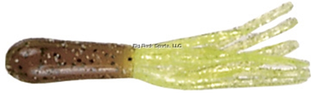 Picture of Mizmo Specs Crappie Tube, 1 1/2", Pumpkinseed/Chartreuse, 15/Pack