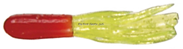 Picture of Mizmo Specs Crappie Tube, 1 1/2", Red/Chartreuse, 15/Pack