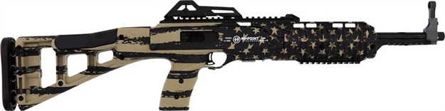 Picture of  Hi-Point 995Tsflgfde 995Ts Carbine 9Mm Luger 16.50" 10+1, Fde American Flag, Skeletonized Stock, Adjustable Sights 752334900562