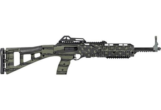 Picture of  Hi-Point 995Tsflgod 995Ts Carbine 9Mm Luger 16.50" 10+1, OD Green American Flag, Skeletonized Stock, Adjustable Sights 752334900555