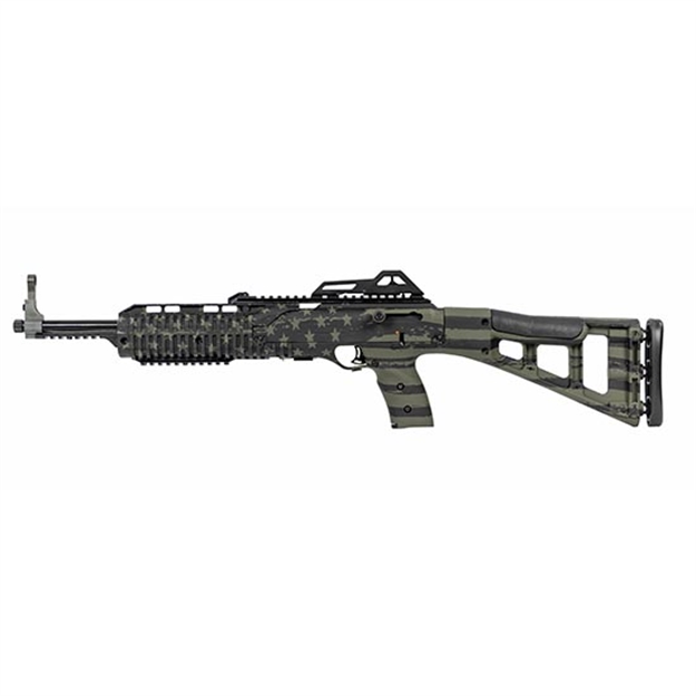 Picture of  Hi-Point 995Tsflgod 995Ts Carbine 9Mm Luger 16.50" 10+1, OD Green American Flag, Skeletonized Stock, Adjustable Sights 752334900555