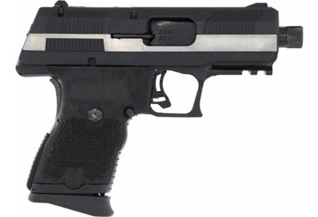 Picture of  Hi-Point Yc380cf Yc380  380 Acp 10+1 3.93" Black Threaded Barrel, Black/Chrome Yc9 Styled/Serrated Steel Slide, Black Polymer Frame W/Picatinny Rail, Black Plastic Grip 752334900944