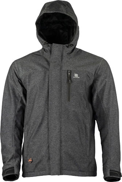 Picture of Mobile Warming Warming Men's Adventure Jacket Heather Gray X-Large! MWMJ10220520