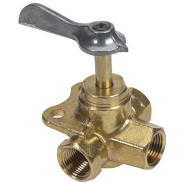 Picture of Moeller 3/8 Fnpt Brass 3-Way Valve