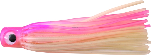 Picture of Mold Craft Little Hooker Trolling Lure, 5 1/2", Unrigged, Pink/White